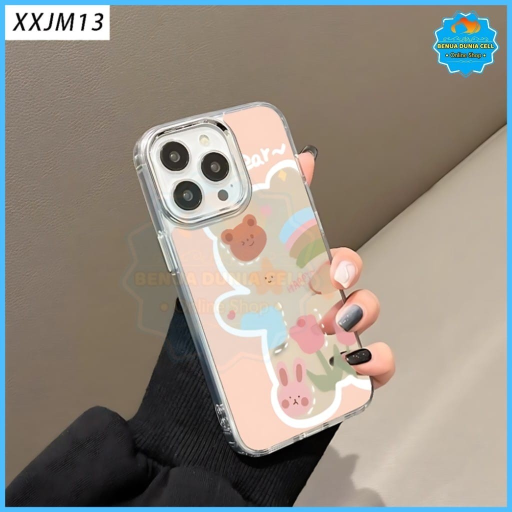 CASE MOTIF CUTE ANIMAL MILITARY MIRROR REALME 2 PRO 5 5S 5i 6 6 PRO 7i 8 4G 5G 8 PRO 9i C1 C2 NOTE 5