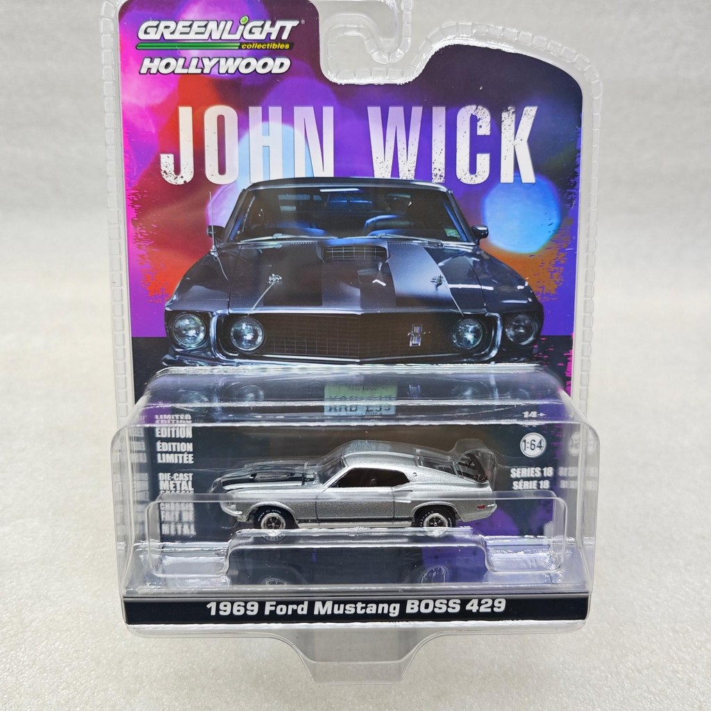 GreenLight GreenLight 1: 64 1969 JOHN WICK Ford Mustang BOSS 429 Ready Stock