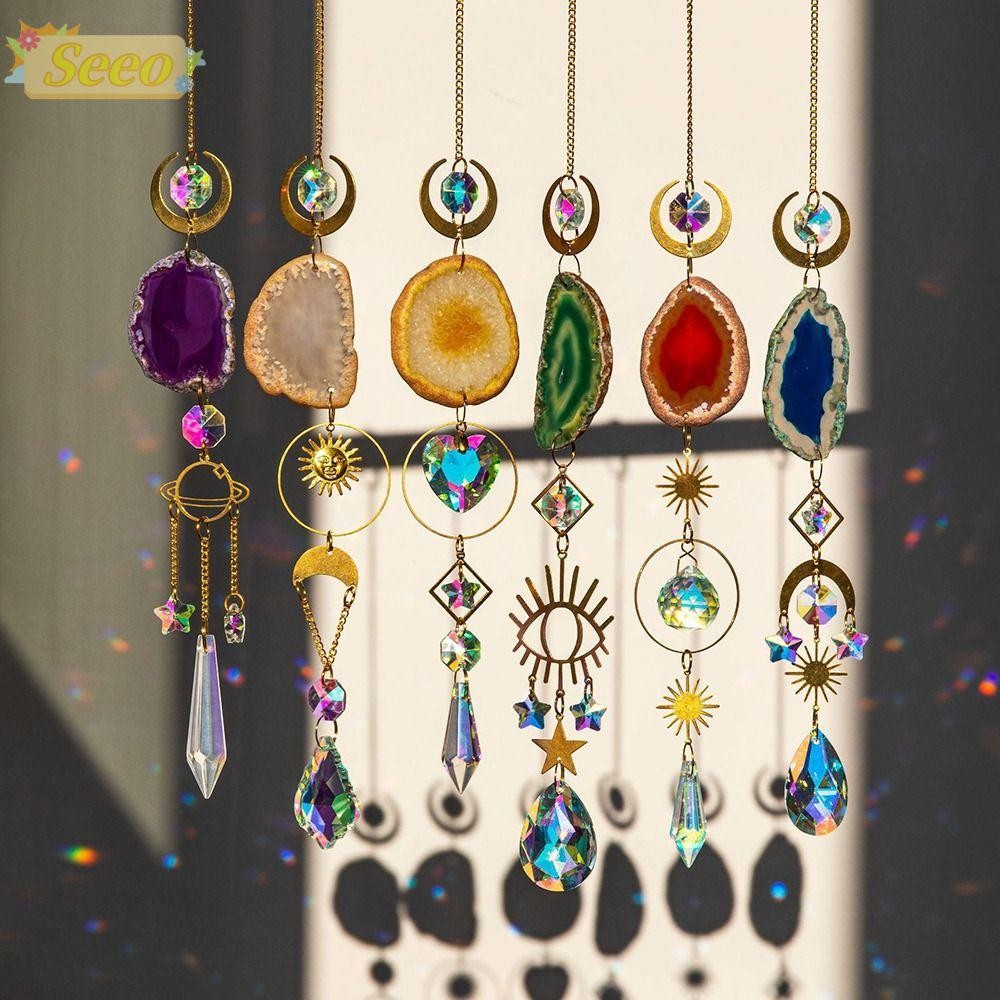 SEEO Sun Catcher Window Agate Home Rainbow Maker