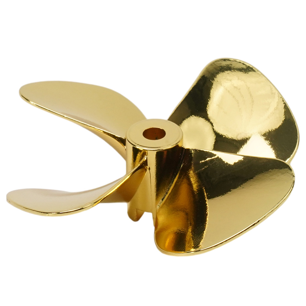 [ULM]1 PC RC เรือรุ่น 55 มม./60 มม.ใบพัดโลหะ 4 ใบมีด 4 มม.เพลาสําหรับ RC Marine ROV - รูปที่ 2