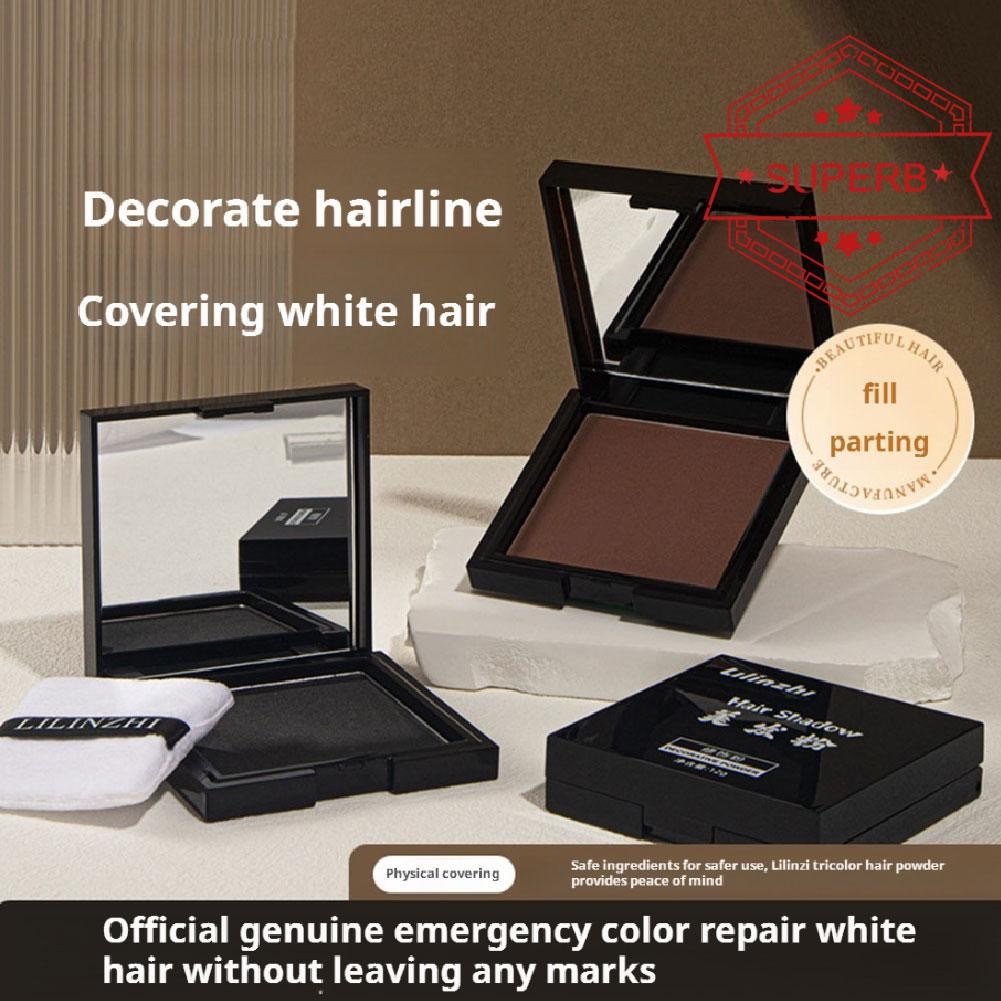 Natural Hair Pressed Powder กันน้ํา Hairline Shadow Powder แบบพกพา Hairline R9d5