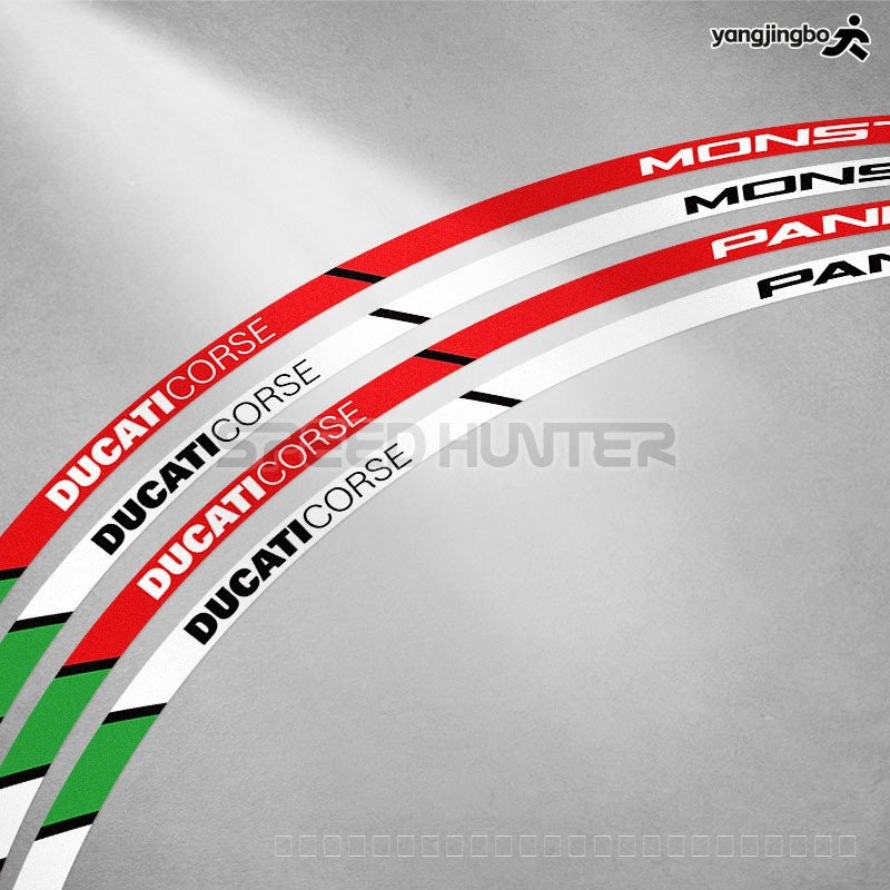 Ducati Ducati Monster 821 899 959 1299 สติ๊กเกอร์ขอบล้อแฮ็กเกอร์