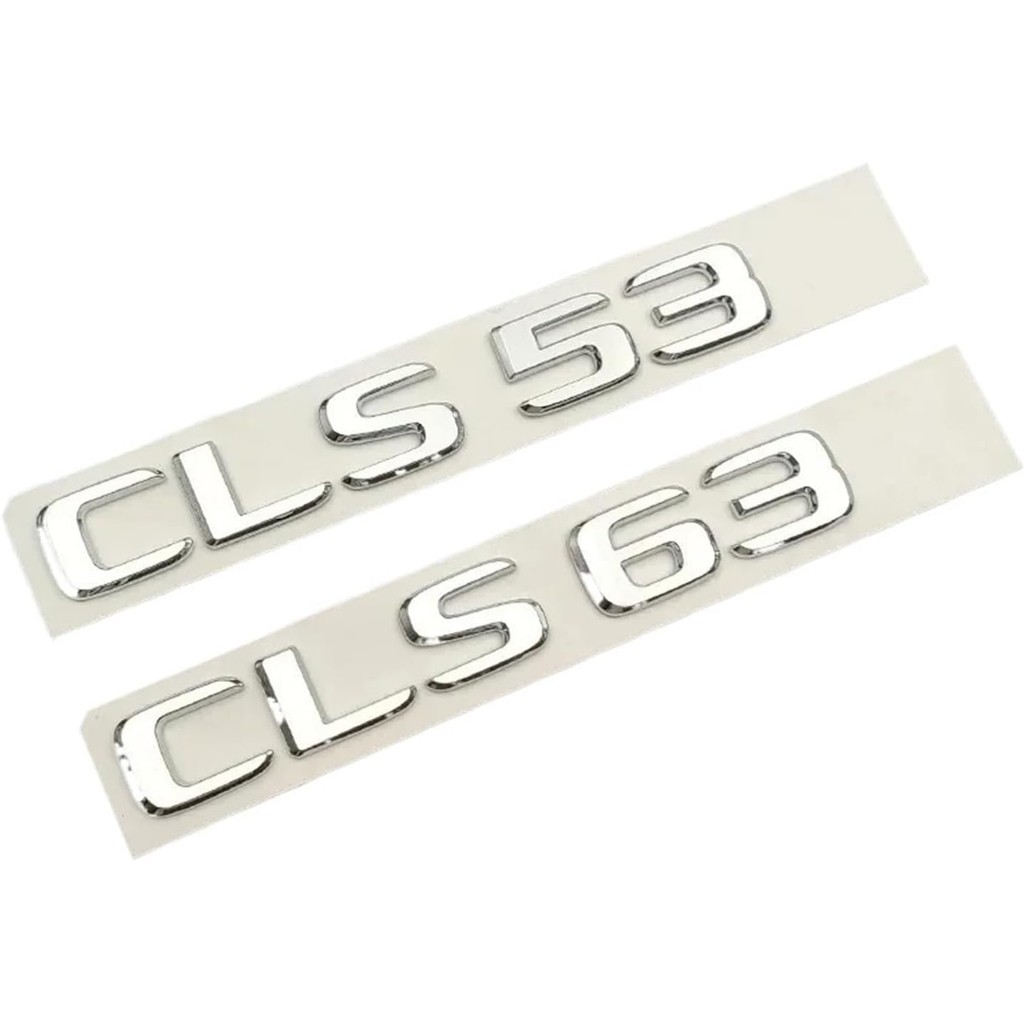 3D ABS Chrome ตัวอักษรรถด้านหลังป้ายสติกเกอร์ใช้งานร่วมกับ CLS 53 63 W218 W219 CLS53 CLS63 โลโก้สัญล