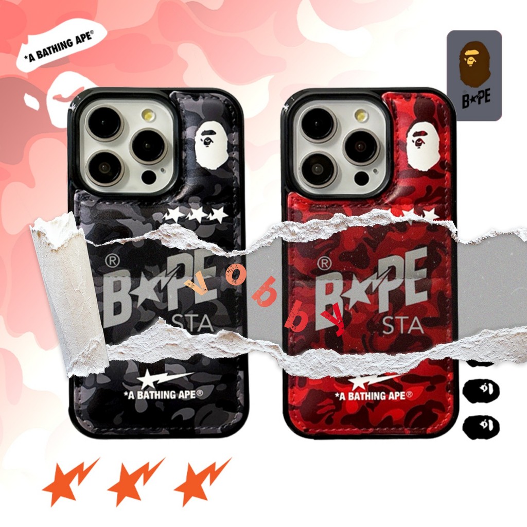 Camouflage APE MAN STAป้ายลงเสื้อแจ็คเก็ตSoft Shellเคสโทรศัพท์เหมาะสําหรับIPhone17 17AIR 17P 17PM 16P 16PM Plus 16E 15 15P 15PM 14 14 14P 13 13P 13PM 12PM 11 11PX XR 7