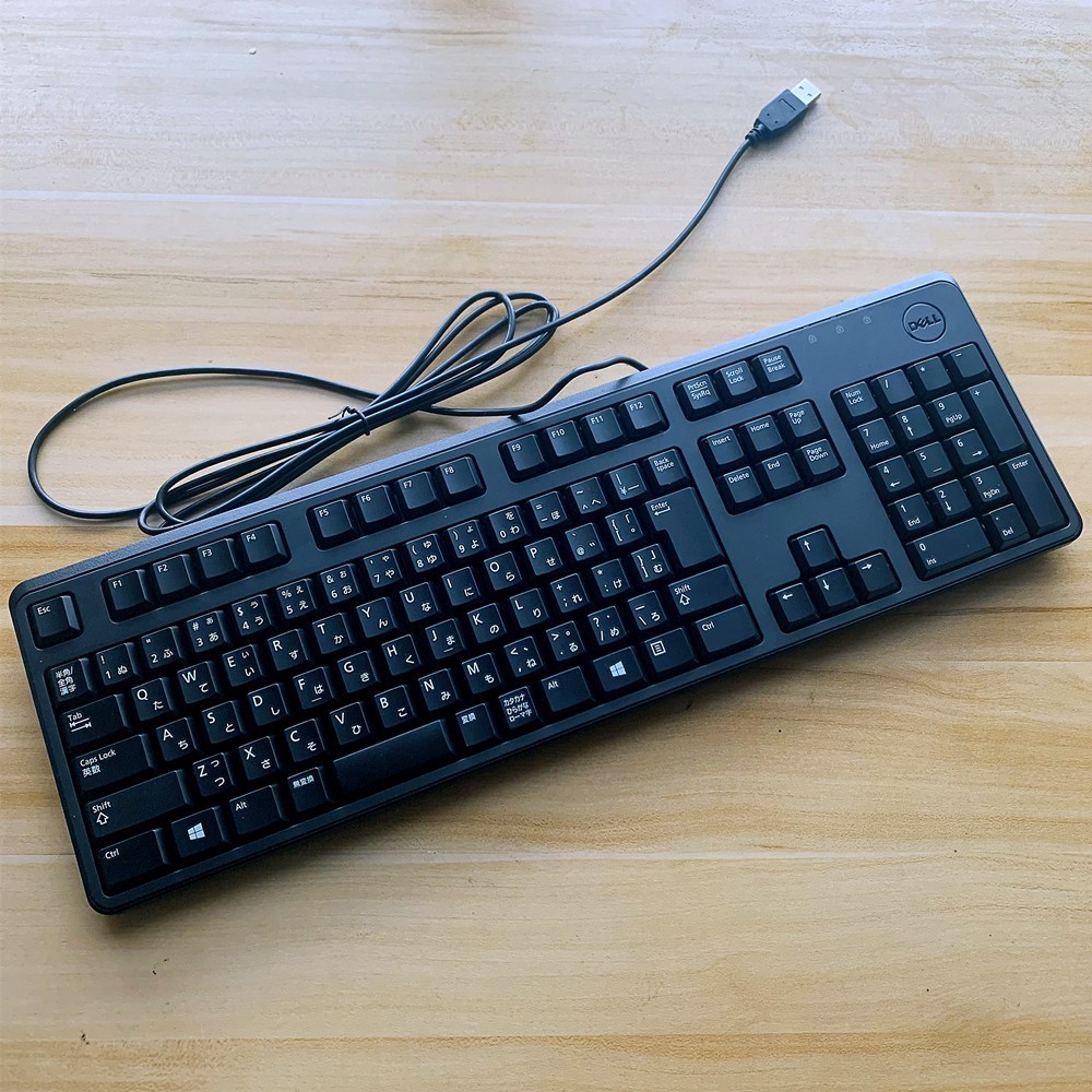 DELL DELL ญี่ปุ่น Desktop USB Keyboard KB212 ญี่ปุ่นคีย์บอร์ดไร้สายชุดเมาส์ KM636 ไร้สาย สินค้าของแท