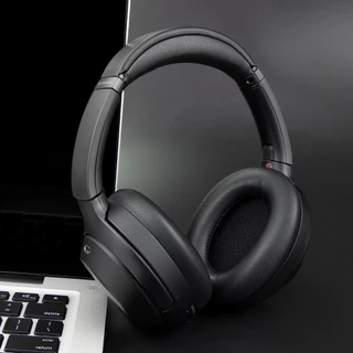 แผ่นรองหูฟัง+ที่คาดผมทดแทนสําหรับ Sony WH-1000XM3 (WH1000XM3) ฟังครอบหู, แผ่นรองศีรษะสํารองและชิ้นส่วนซ่อมแผ่นรองหูฟัง - สีดํา