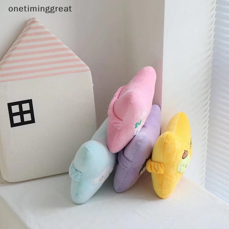 Onetiminggreat Sanrio อะนิเมะ Cinnamoroll Kuromi Mymelody Pom Pom Purin รถที่นั่ง Headrest การ์ตูนรถ