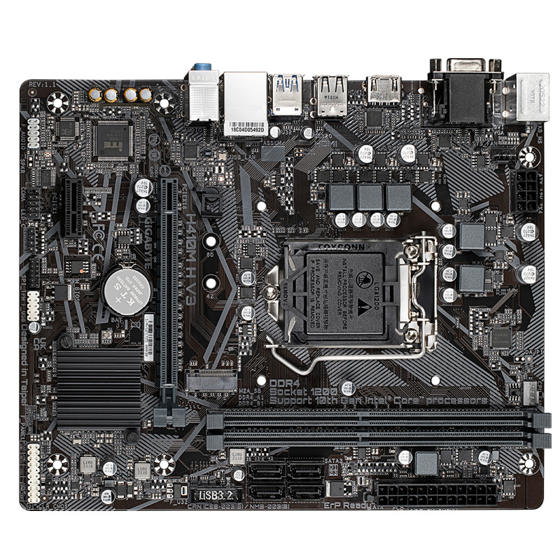 GIGABYTE (GIGABYTE) H410M H V3 รองรับเมนบอร์ด 10100F 10100 G5905