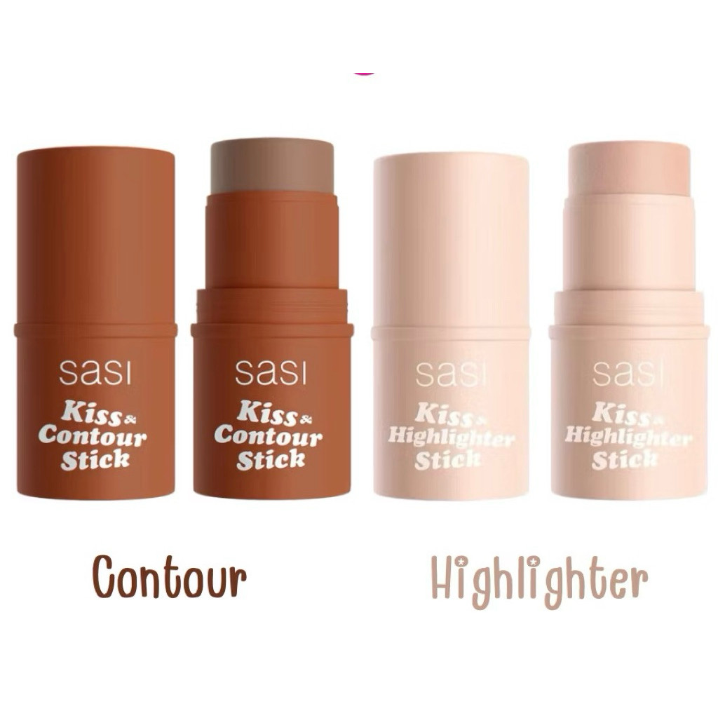 Sasi Kiss & Highlighter / Contour stick ศศิ คิส แอนด์ ไฮไลท์ / คอนทัวร์ สติ๊ก ขนาด 4g