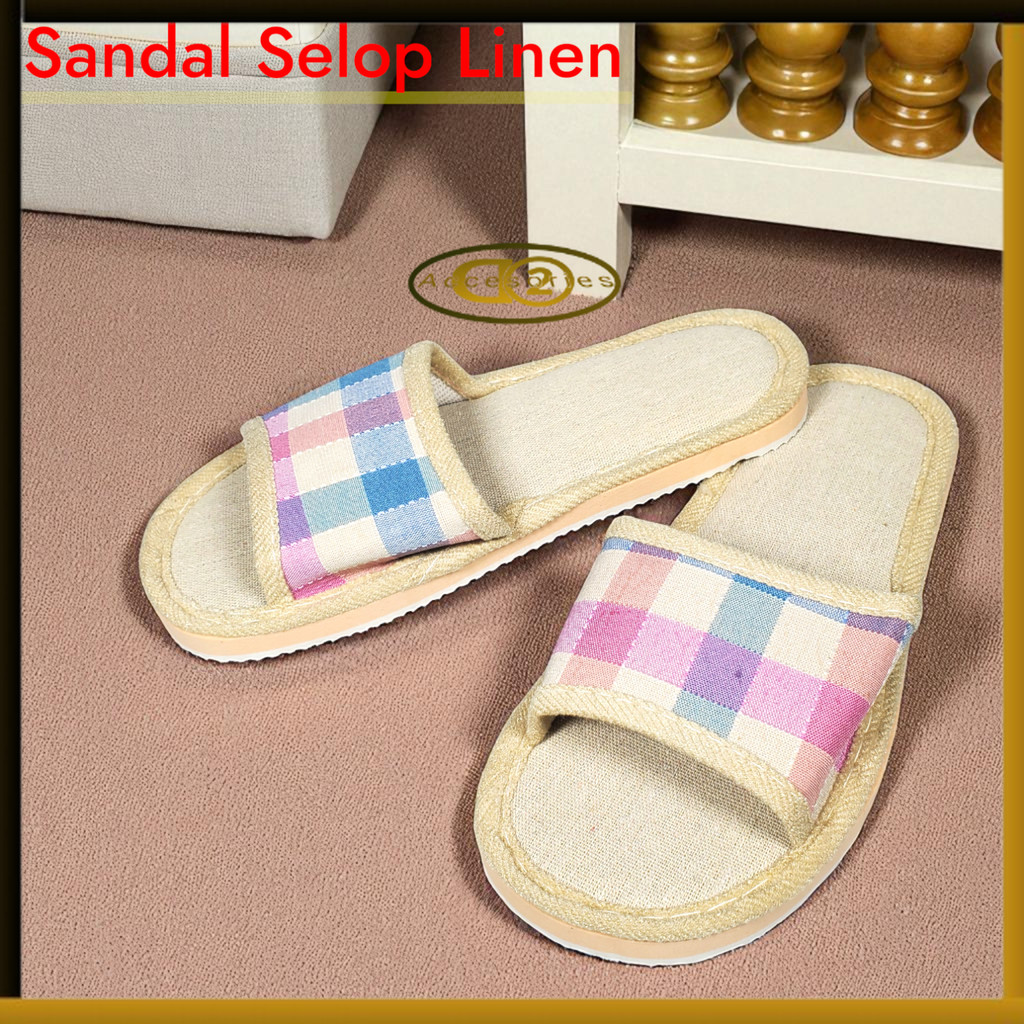 รองเท้าแตะผ้าลินินในร่ม Sudayung Comfy - YT3622