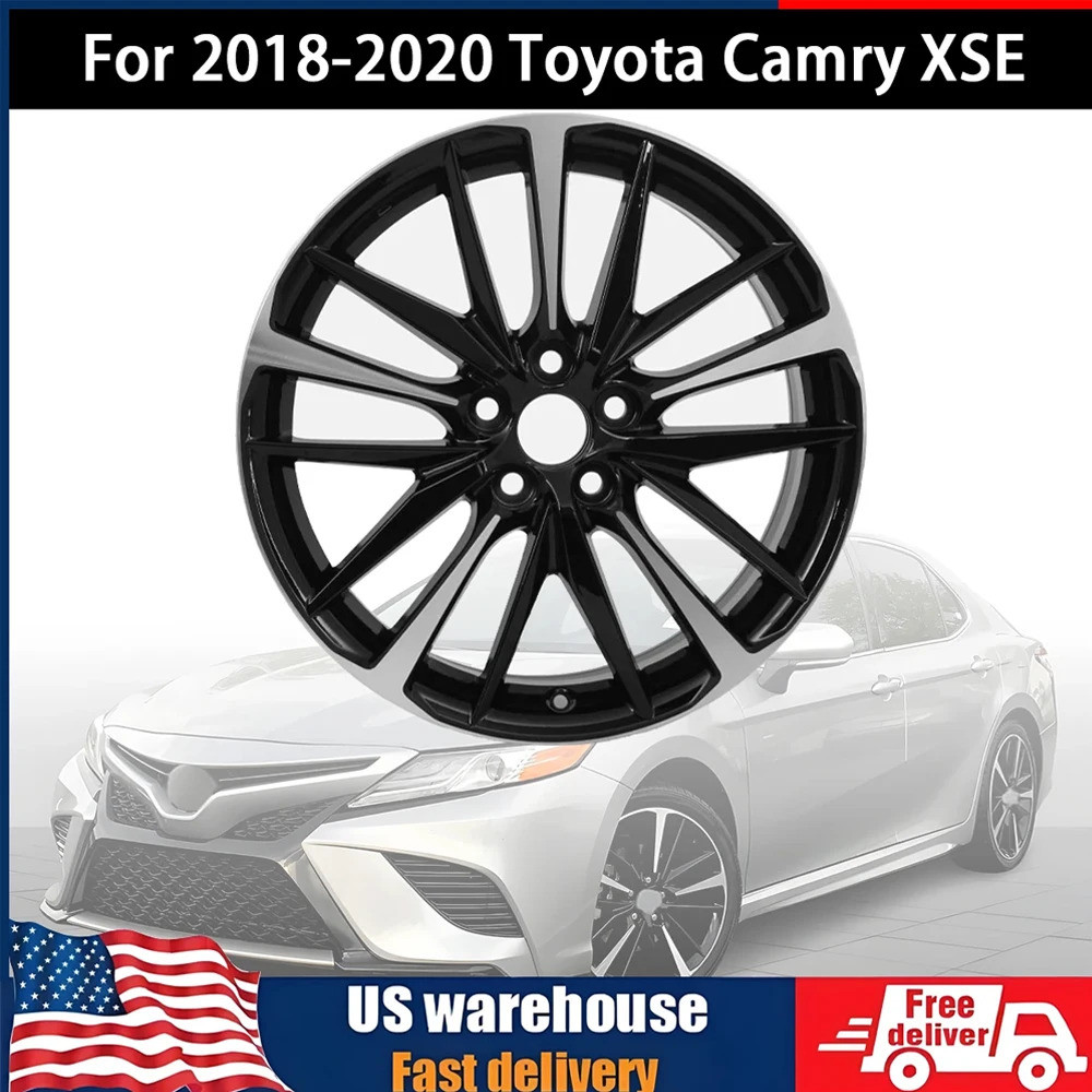 19 นิ้วคุณภาพรถ Machined สีดําล้อทนทานสําหรับ 2018 2019 2025 Toyota Camry 75222 Xse ล้อรถขอบ Acces