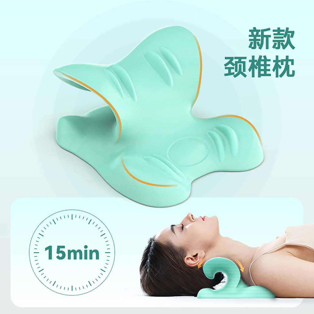 เครื่องนวดกระดูกสันหลังส่วนคอหมอนเฉพาะ c-Shaped Traction Support หมอนนวดคอกระดูกสันหลังส่วนคอ Correc