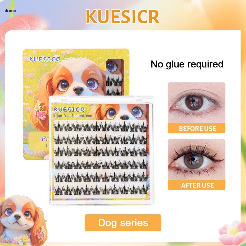 ขนตาปลอมแบบไม่ใช้กาว ขนตานุ่มขึ้น ขนตาธรรมชาติแบบมังงะ ขนตา Bqi ที่ใช้ซ้ำได้ 【doom】