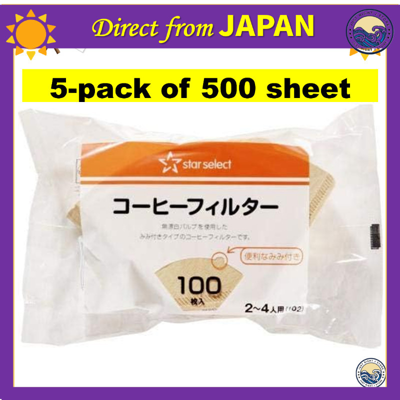 Star Select 100 coffee filters 5-pack of 500 sheets  Coffee supplies For 2-4 people