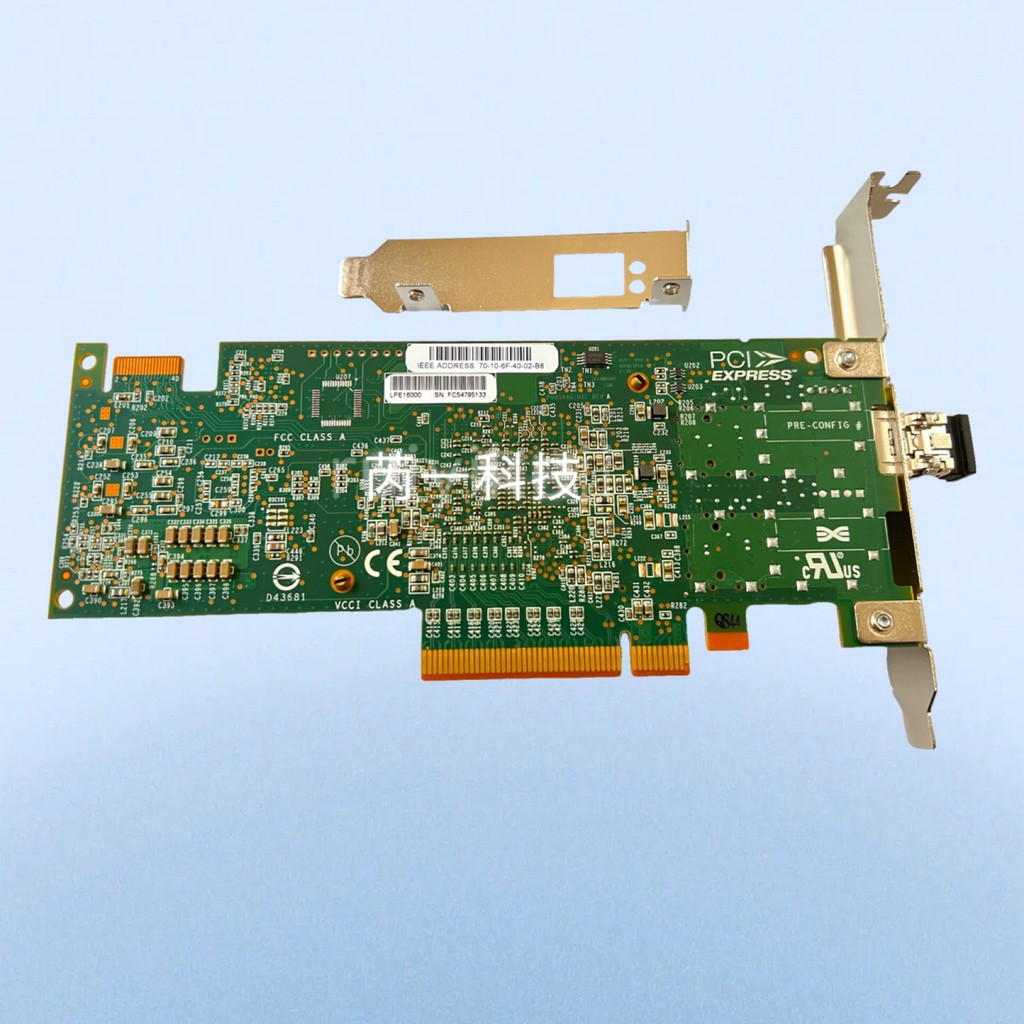 Emulex Original LPE16000B-M6 16G พอร์ตเดียว HBA การ์ดไฟเบอร์ออปติก DELL Wave 16000