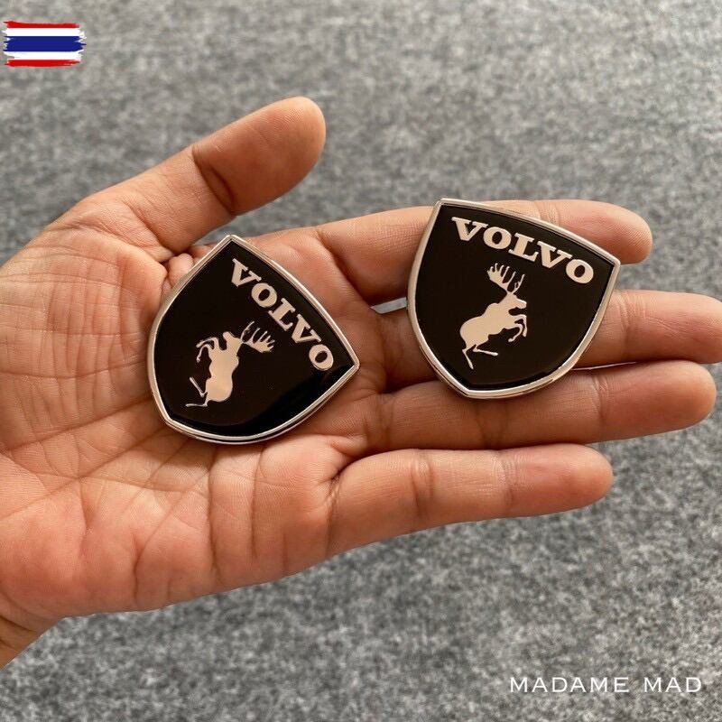 โลโก้ VOLVO ชิ้นงานโลหะ ขนาด 3.9x3.9cm priceต่อคู่
