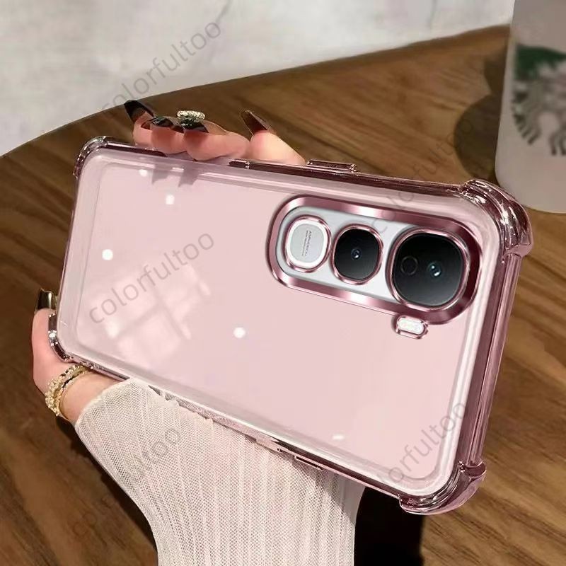 Vivo Y21d 2025 สําหรับ Vivo Y21d Y 21D VivoY21d 4G 5G ชุบซิลิโคน TPU นุ่มกันกระแทกใสนุ่มเคสโทรศัพท์ Anti Fall Drop ป้องกันปกหลัง - รูปที่ 7