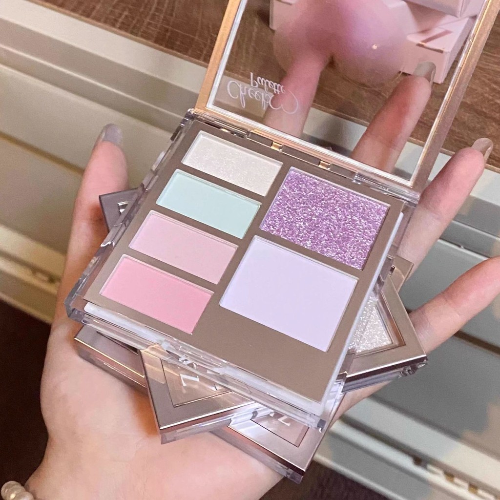 1010Eunarz Eunarz Facial Comprehensive Palette Multi-Purpose Palette สามเณร Contouring Eyeshadow Blu