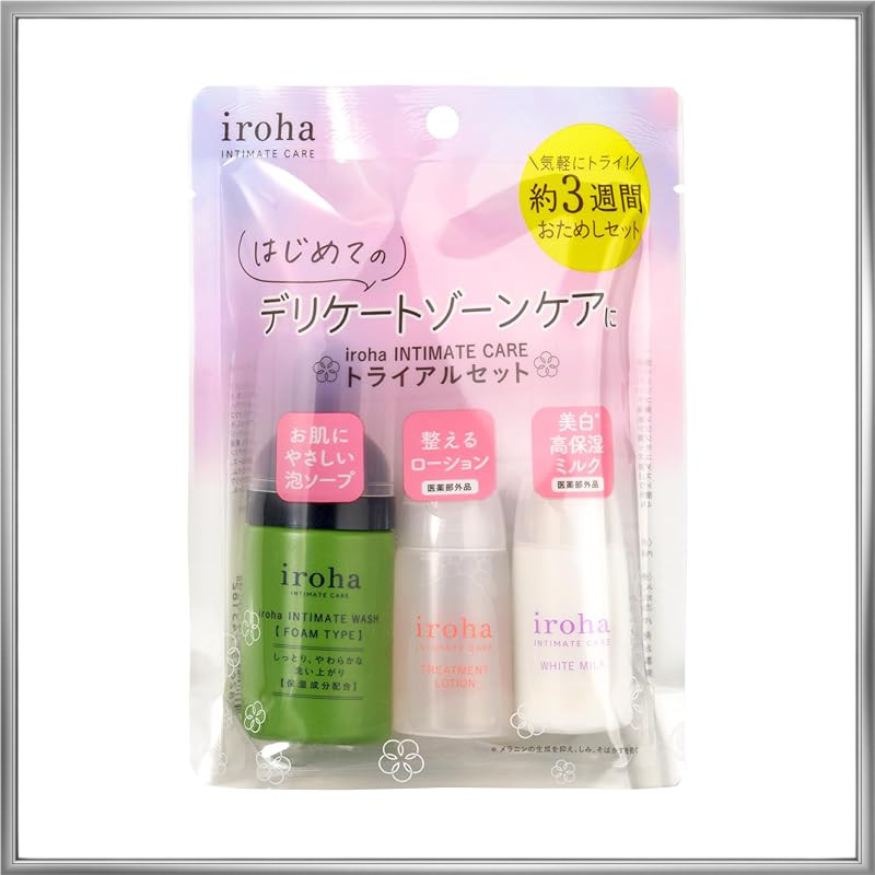iroha Intimate Care Trial Set 3-Step Travel Size Feminine Care