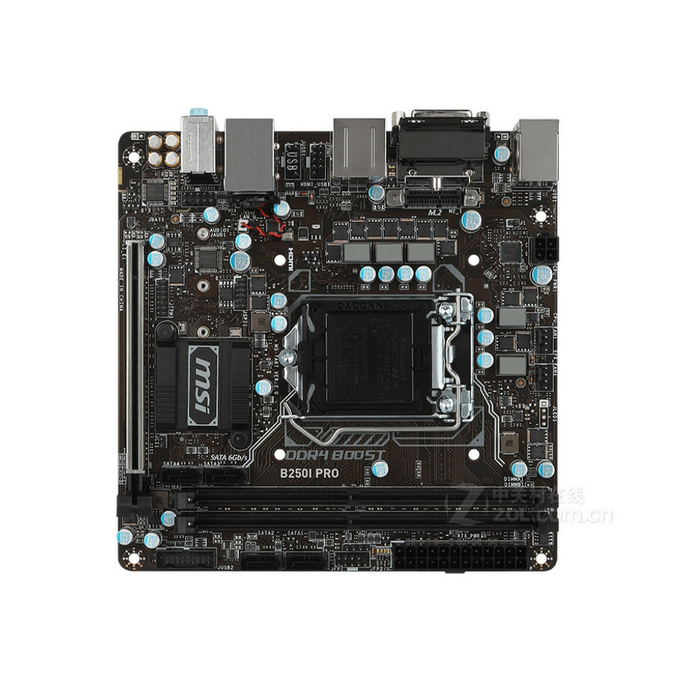 MSI/MSI B250I PRO เมนบอร์ด 1151 Pin ITX รองรับ i7 6700 7700k DDR4 Dual Pass