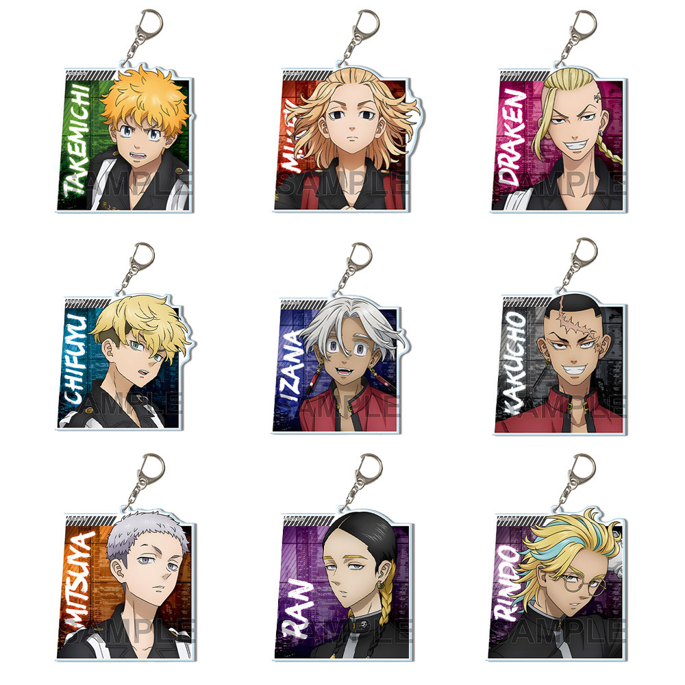 ทีวีแอนิเมชัน Tokyo Revengers SOUYA KAWATA YASUHIRO MUTO HARUCHIYO SANZU ATSUSHI SENDO พวงกุญแจอะคริ