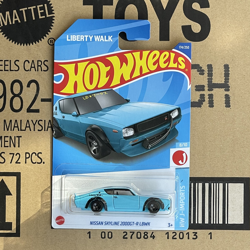 174#2022J ล้อร้อน HOTWHEELS NISSAN SKYLINE 2,000GT-R LBWK NISSAN