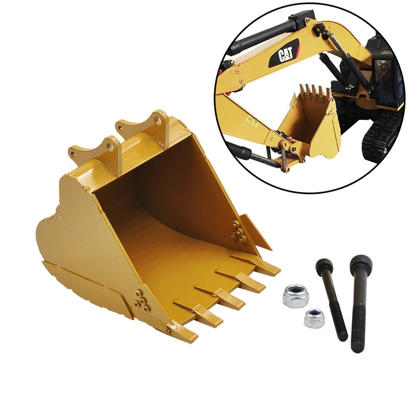 อัพเกรด Huina Rock Bucket 1580 Excavator 1/14 RC อะไหล่รถขุดโลหะ