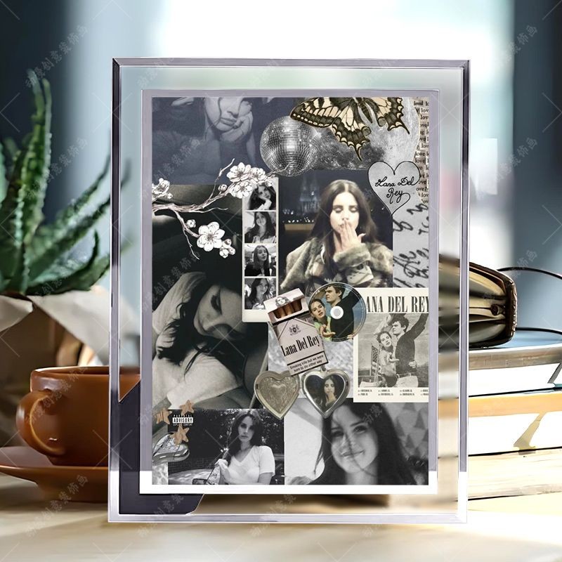 Lana Del Rey Lana Del Rey Art สินค้าของขวัญแก้วคริสตัลกรอบรูปเพลงภาพวาดตกแต่ง20251013