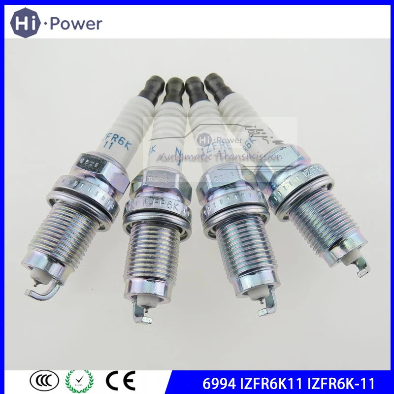 4PCS 6994 IZFR6K11 IZFR6K-11 รถเลเซอร์อิริเดียมหัวเทียนสําหรับ Honda 9807B 5617W 9807B-5617W