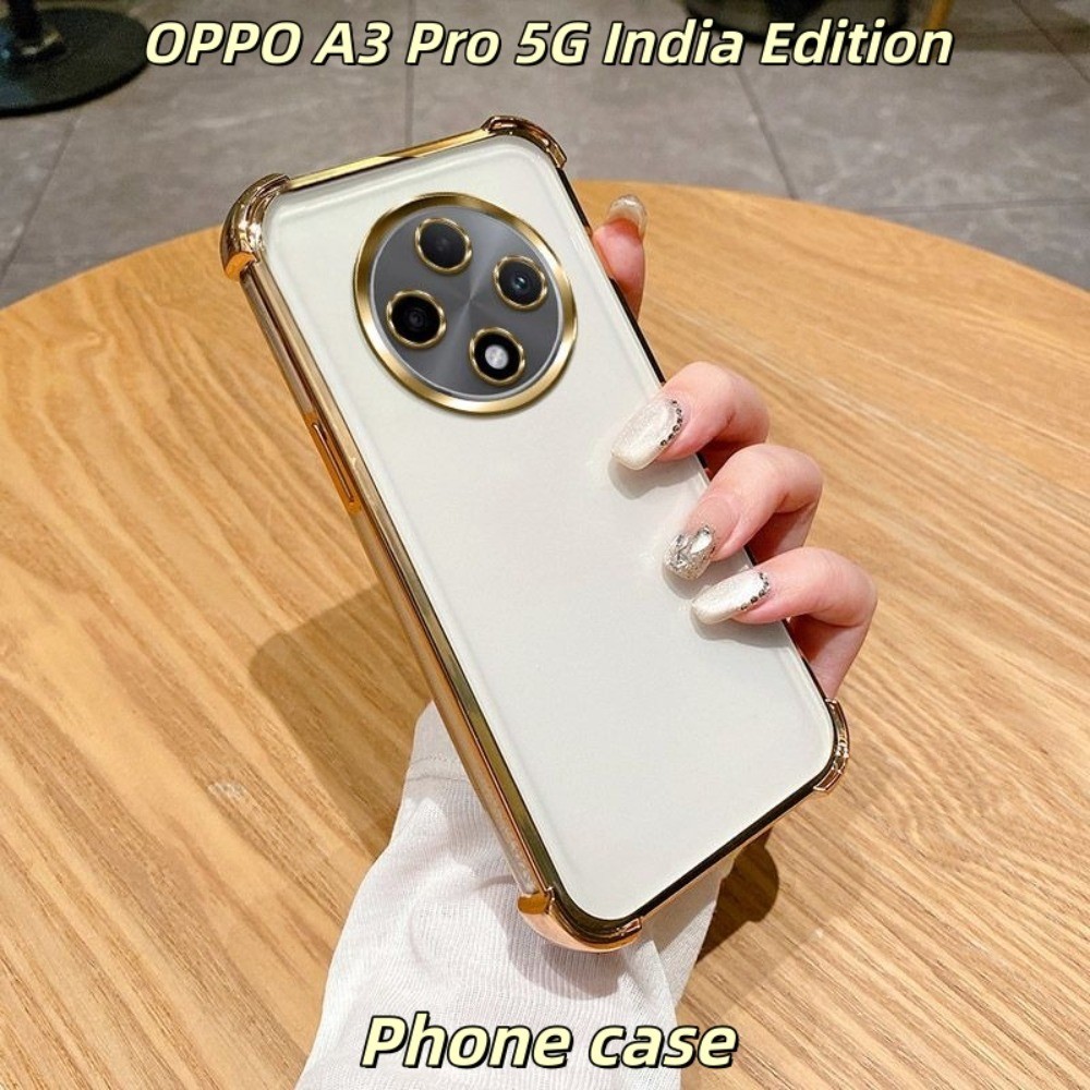 OPPO A3 Pro 5G India Edition เคสซิลิโคนหลายสีครอบคลุมเต็มรูปแบบพร้อมการป้องกันการตกกระแทกถุงลมนิรภัย