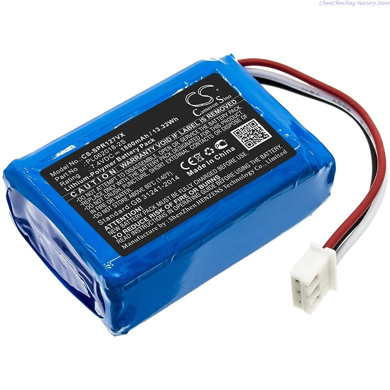 7.4V 1800mAh แบตเตอรี่เครื่องดูดฝุ่น PL062018-2S สําหรับ Sichler PR-030 PR-025 PR-041 PR-127/030 V2,
