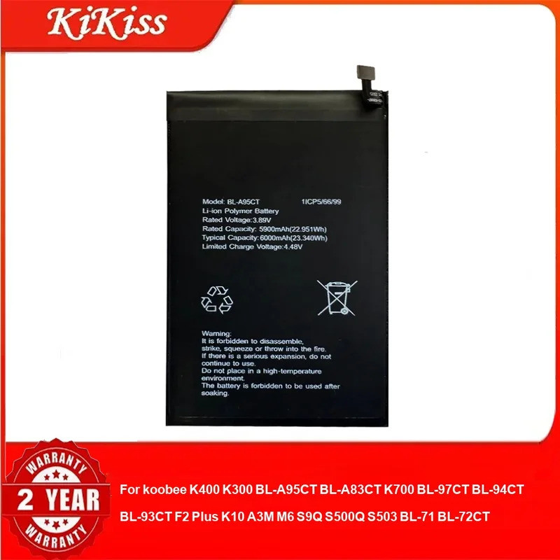 แบตเตอรี่สําหรับ koobee K400 K300 BL-A95CT BL-A83CT K700 BL-97CT BL-94CT BL-93CT F2 Plus K10 A3M M6 