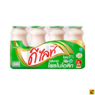 ดัชมิลล์ ดีไลท์ นมเปรี้ยวปราศจากไขมัน สูตรน้ำตาล 0.1% 150 มล. x 4 ชิ้น