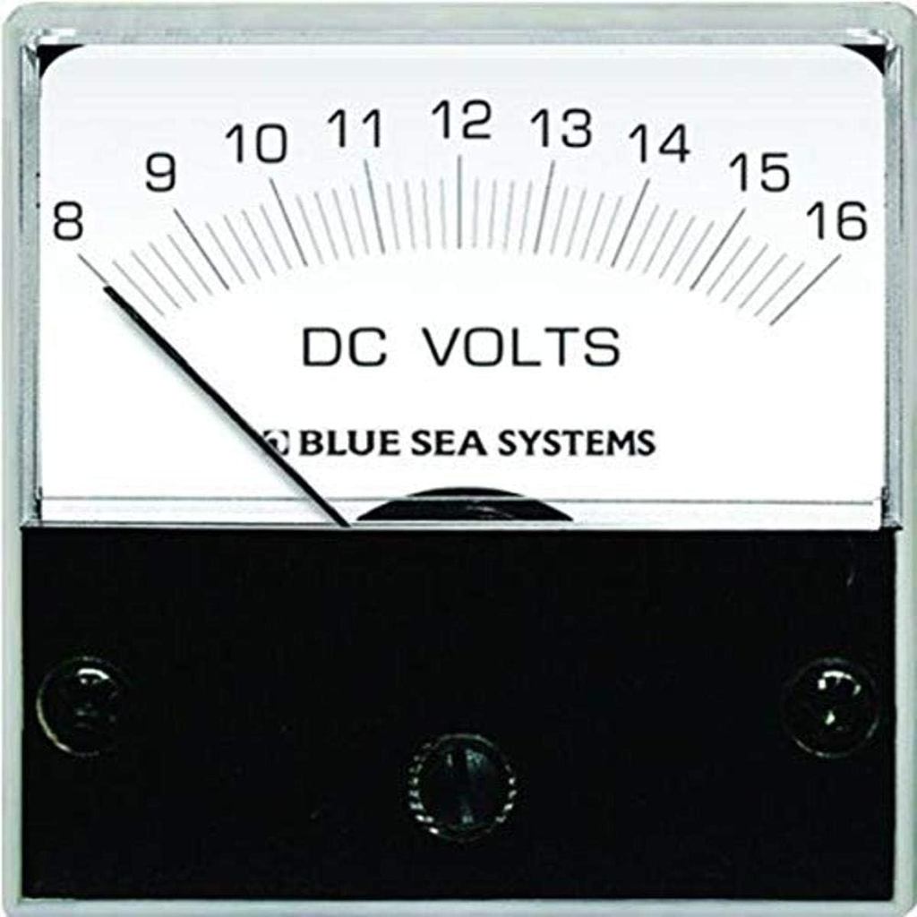 Well-made Blue Sea Systems 8028 Voltmeter Micro DC 8-16V 2"