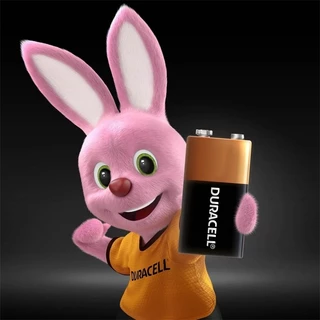 แบตเตอรี่อัลคาไลน์ Duracell 9V (1 ชิ้น) 9V Duracell Original ติดทนนานไม่ติด