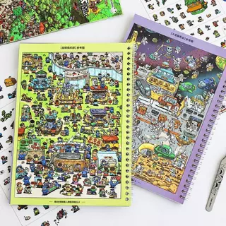 【จัดส่งจากประเทศไทย】18 ชิ้น [Crowd Everywhere Series] สติ๊กเกอร์ 3D น่ารัก DIY