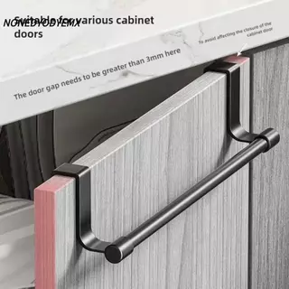 NONDYOMX Over Cabinet Towel Rack, ผ้าขนหนูเก็บบาร์ Rag Hanger Towel Rod, อเนกประสงค์ Punch-free Towel Storage Organizer