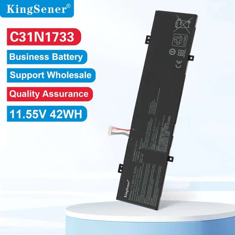 KingSener C31N1733 แบตเตอรี่แล็ปท็อปสําหรับ ASUS VivoBook TP412FA TP412UA Series โน้ตบุ๊ค TP412UA-EC