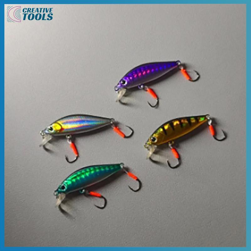 พร้อมสต็อก 3.3G Micro-Object Trembling และ Sinking Small Mino Fishing Bass Coy Mouth Fresh Water Mini Luya เหยื่อปลอม