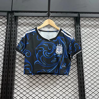 เสื้อครอปฟุตบอลผู้หญิงs World Cup เสื้อกีฬาแขนสั้น