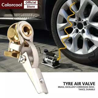 TH ทองเหลืองยางวาล์วคลิป Air Chu Qui เชื่อมต่อ Heavy Duty Inflation หัวฉีดความปลอดภัยสําหรับรถยนต์จักรยานยางเครื่องมือ Home Shop HH