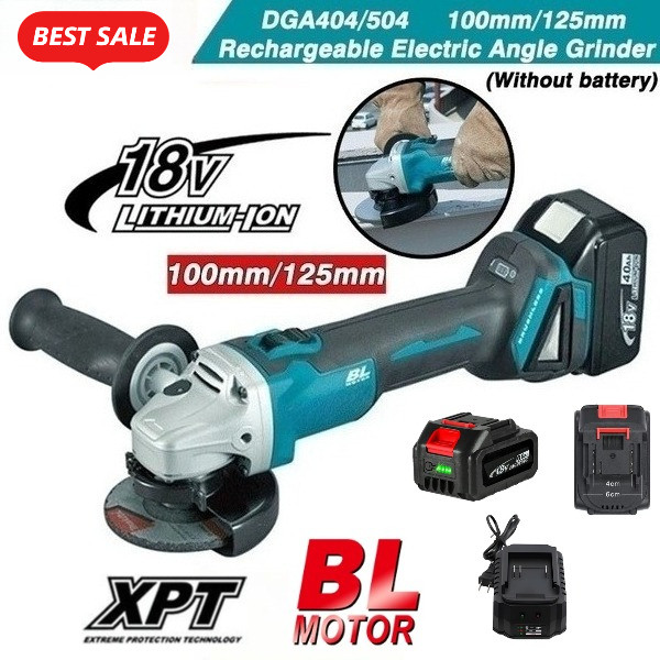 ใหม่ เครื่องเจียรไฟฟ้า ไร้แปรงถ่าน MT18V 100 มม. 125 มม. อเนกประสงค์ ชาร์จซ้ําได้ คุณภาพสูง