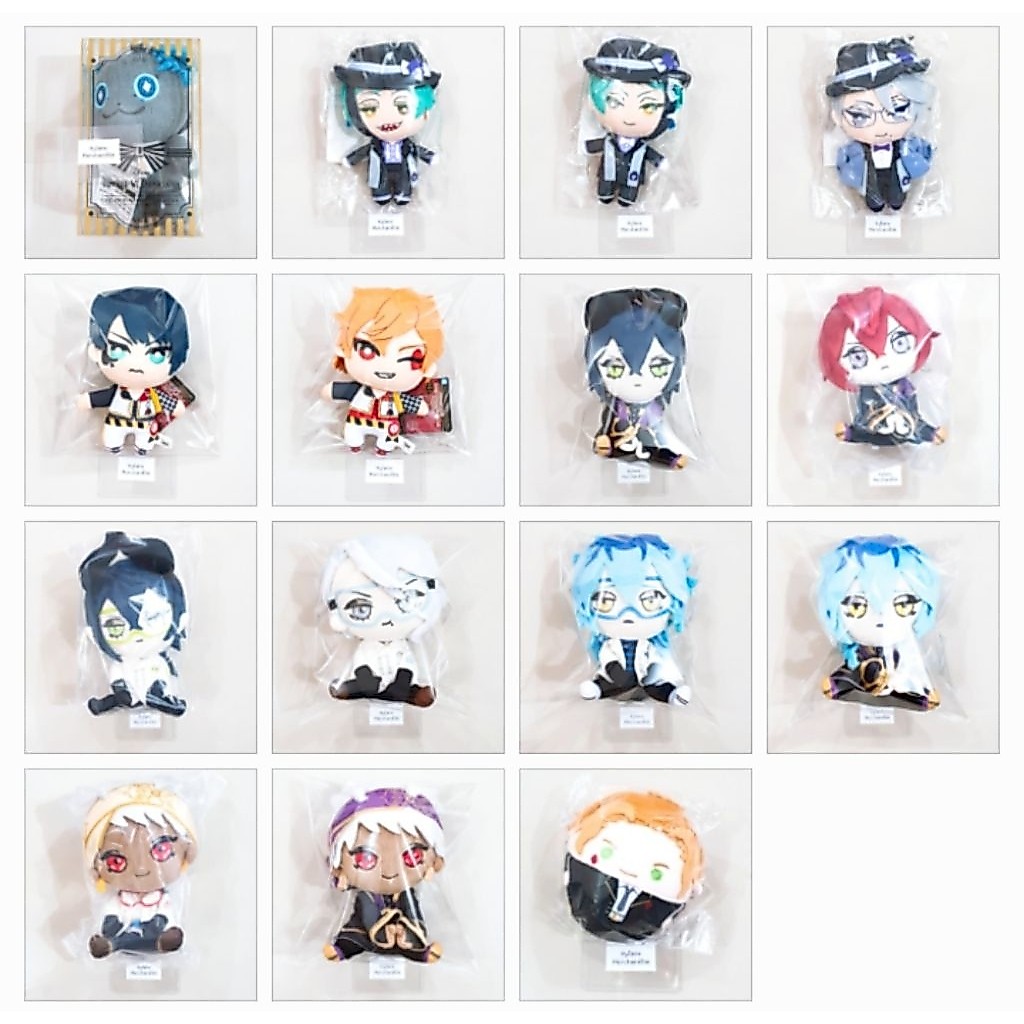 [WITH BOX] Twisted Wonderland Nui Fuwakororin Fuwa Mascot, Lab Coat & Costetto, Aniplex, Collection Book