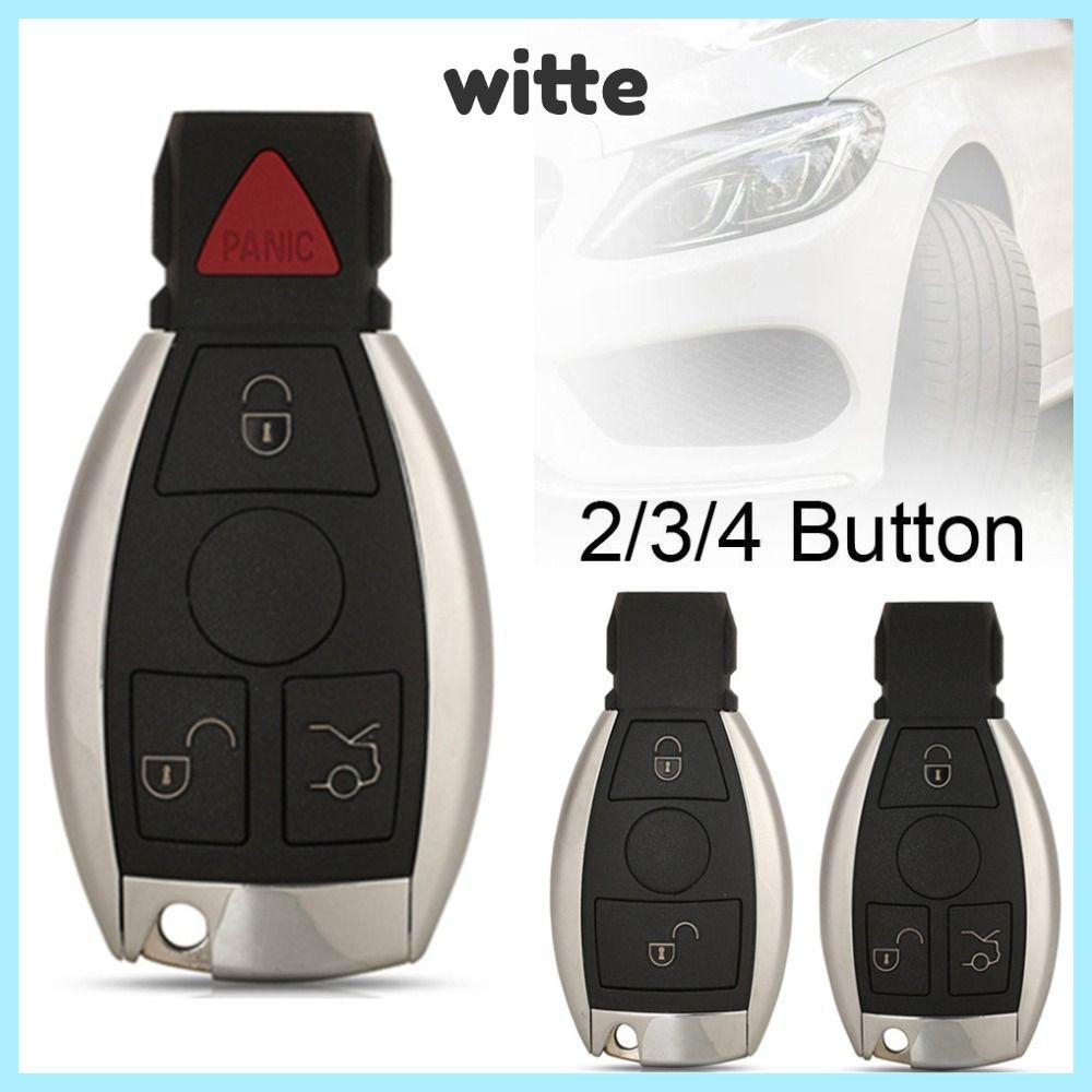 Witte กุญแจรีโมตรถยนต์ ABS BGA NEC 2 3 4 ปุ่ม แบบเปลี่ยน สําหรับ Benz W203 W204 W205 W210 W211 W212 W221 W222