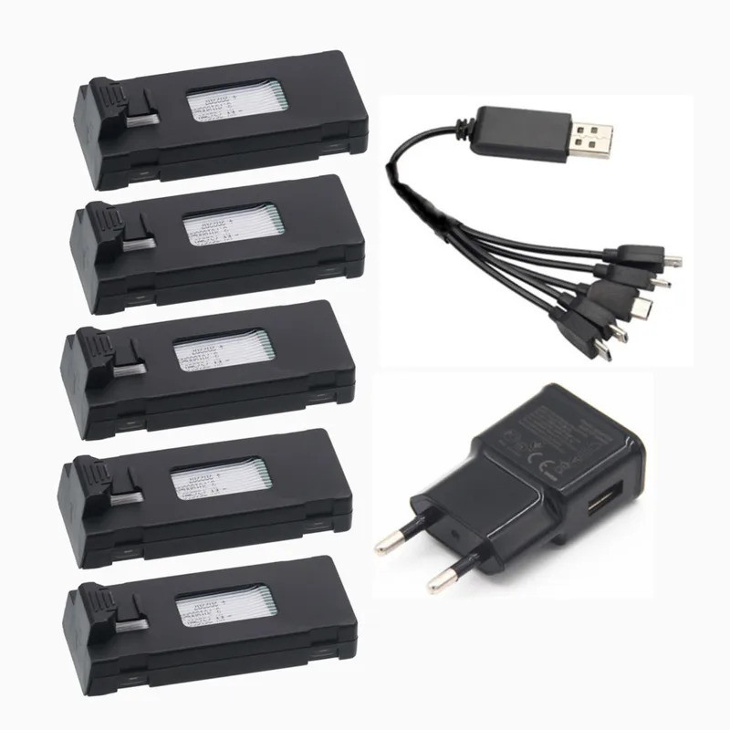 3.7V 1800Mah แบตเตอรี่และเครื่องชาร์จสําหรับ E88 E88PRO Ls-E525 E525 PRO Mini Uav Drone RC Quadcopte