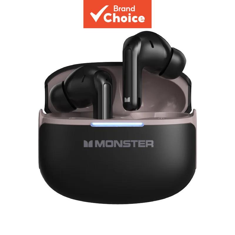 หูฟังบลูทูธ Monster D02 หูฟังบลูทูธ 6.0 ตัดเสียงรบกวน ANC แท้ เสียงใสสะอาด มีไมค์ 4 ตัว通话清晰 佩戴轻便 ดีไ