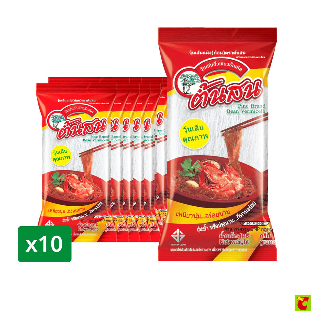 ต้นสน Tonson วุ้นเส้น 40 ก. แพ็ก 10