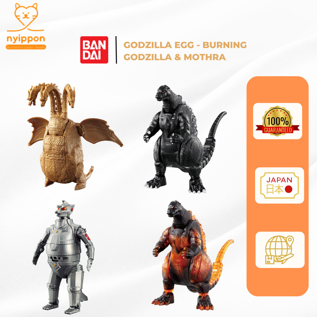 BANDAI Godzilla Egg - Burning Godzilla & Mothra