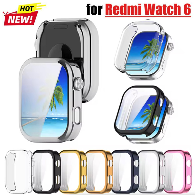 ฝาครอบป้องกันหน้าจอTPUสําหรับXiaomi Redmi Watch 6 Soft Caseอุปกรณ์ป้องกัน