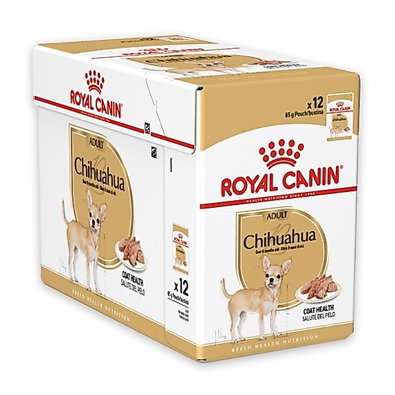 Royal Canin Pouch BHW Chihuahua Adult 85gX12pcs สำหรับสุนัขสายพันธุ์ ชิวาวาโตเต็มวัยอายุ 8 เดือนขึ้นไป